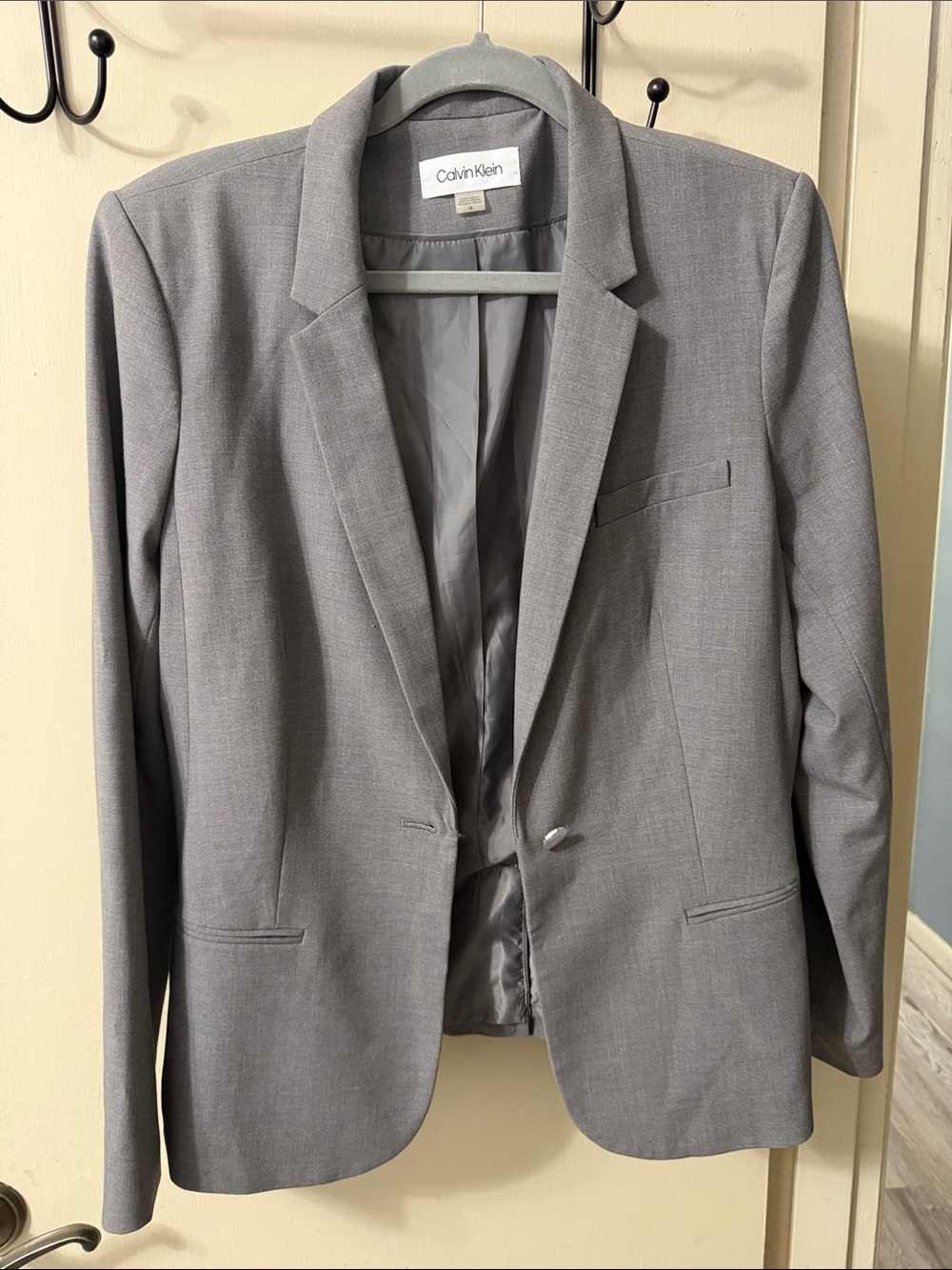 Calvin Klein Women’s size 14 Grey  Blazer